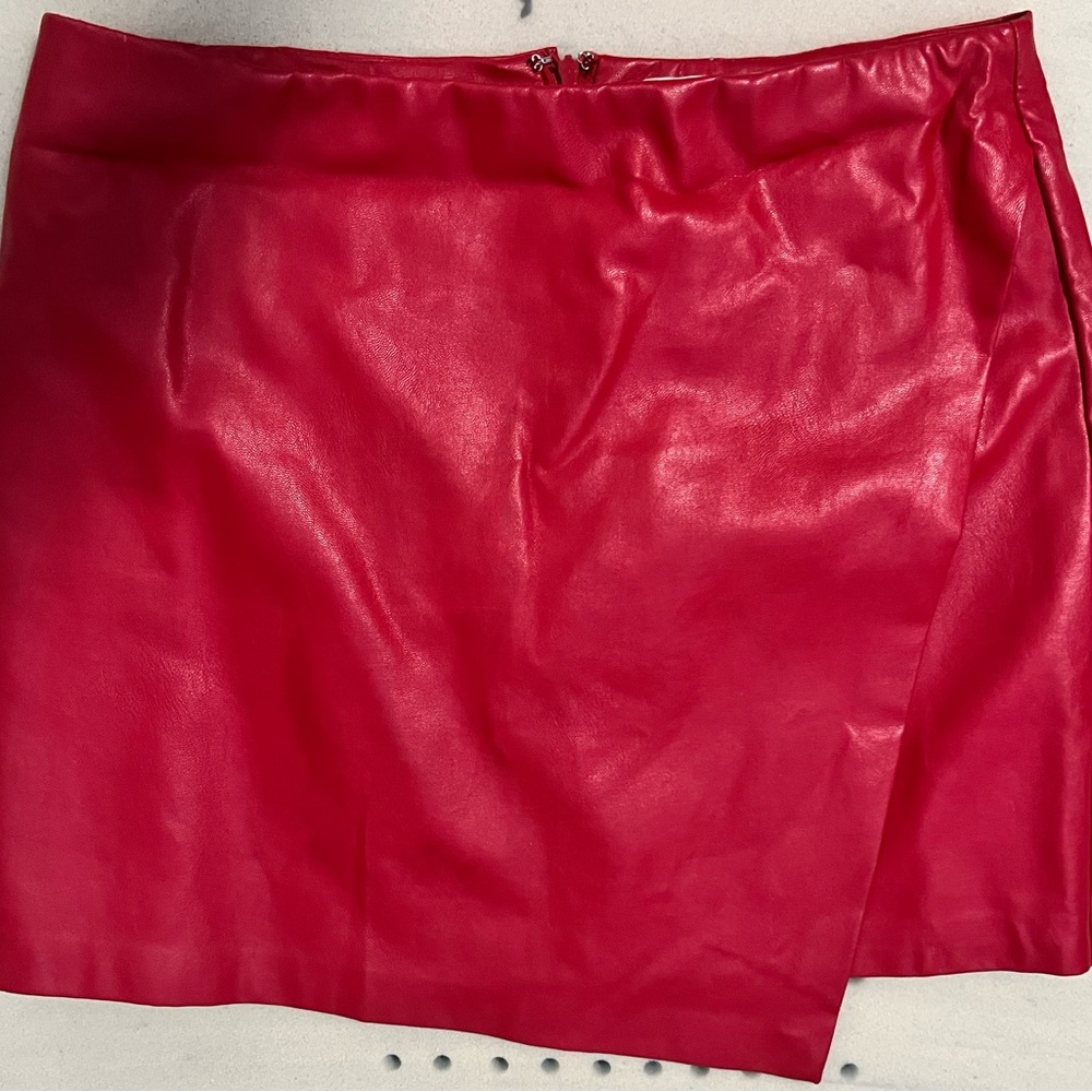 Red Leather Skirt